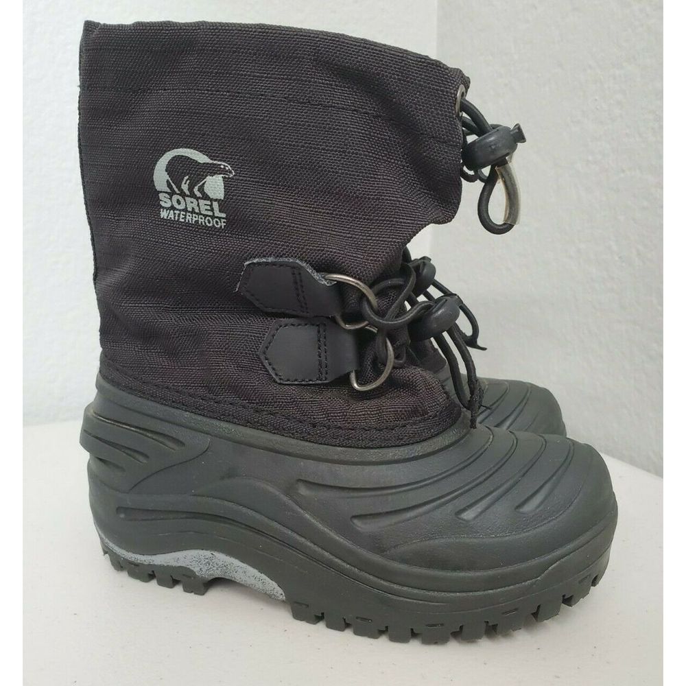 Sorel Super Trooper Boots Waterproof Sz 10 Black